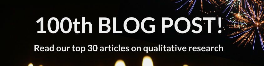 100 blog articles on qualitative research!
