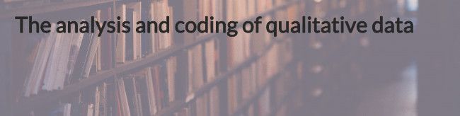 Qualitative coding and analysis