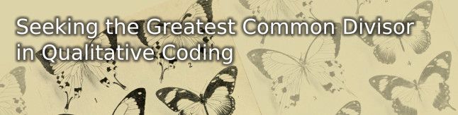Seeking the greatest common divisor in qualitative coding