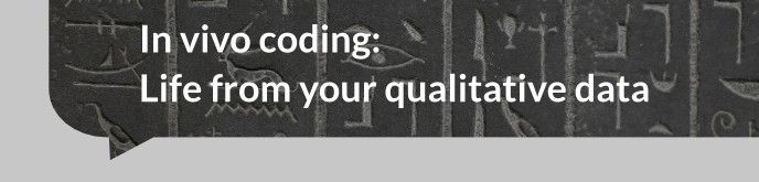 In vivo coding and revealing life from the text