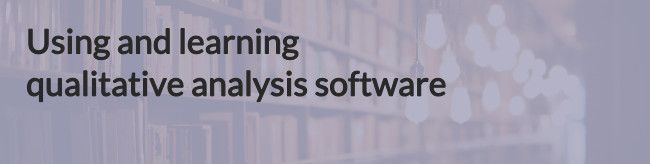 Qualitative analysis software