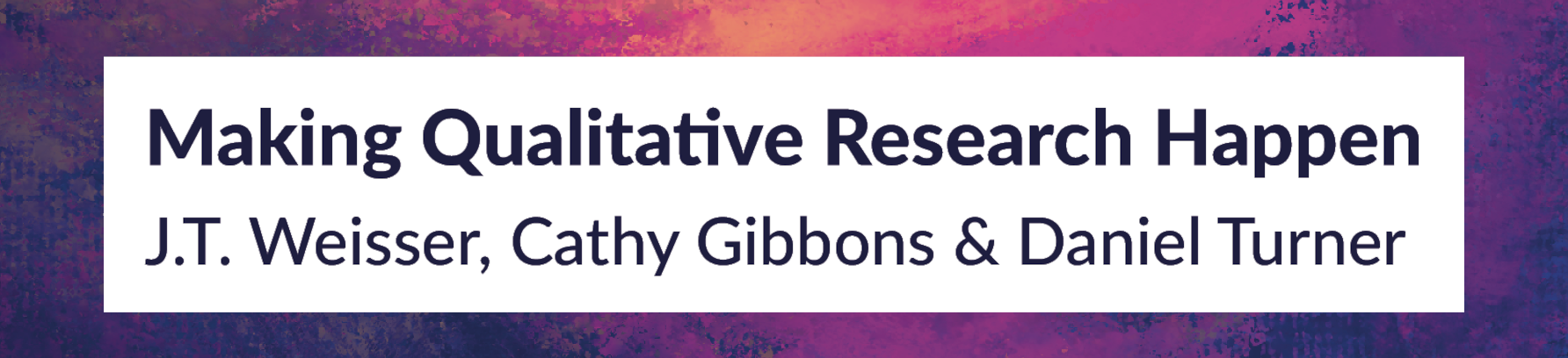 Now published: our new textbook on qualitative analysis and research