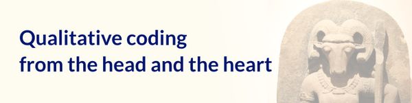 Qualitative coding with the head and the heart