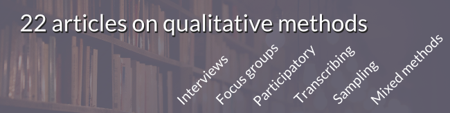 Qualitative methods blog posts