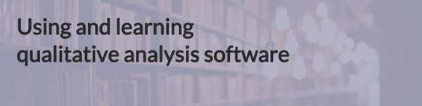 Qualitative analysis software