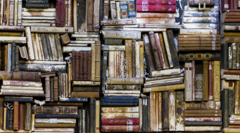 A library full of books